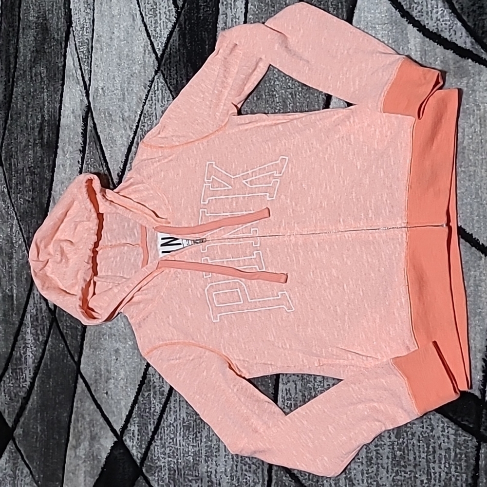 VS PINK 2013 Knit Full-zip Logo Hoodie Shirt Jacket